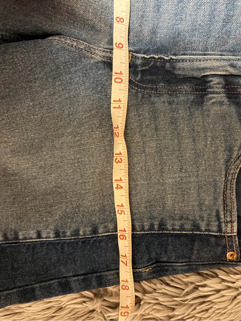 GAP Two-Tone Dark and Light Blue Wide-Leg Jeans - Picture 7 of 9